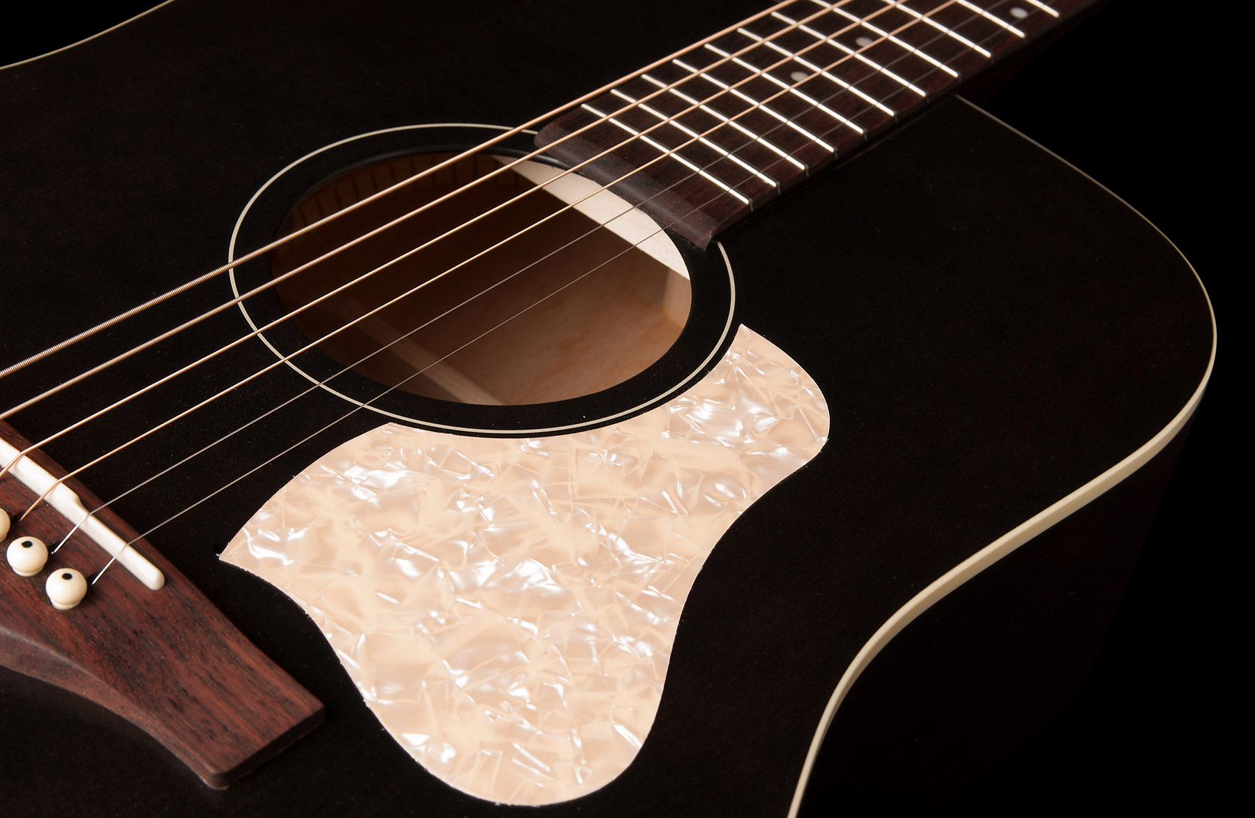 Art Et Lutherie Americana Dreadnought Qit - Faded Black - Guitare Electro Acoustique - Variation 2