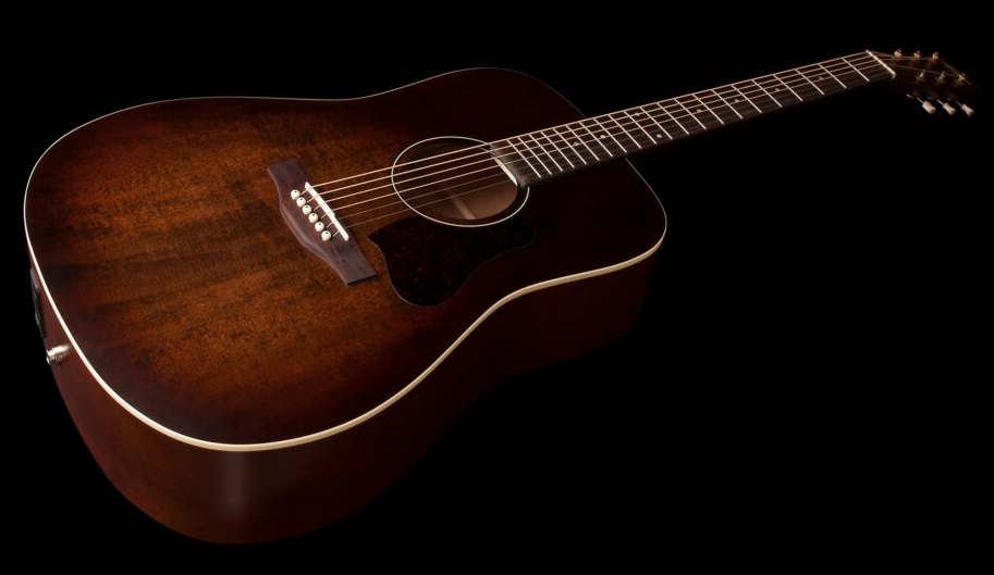 Art Et Lutherie Americana Presys Ii Dreadnought Cedre Merisier Rw - Bourbon Burst - Guitare Electro Acoustique - Variation 2