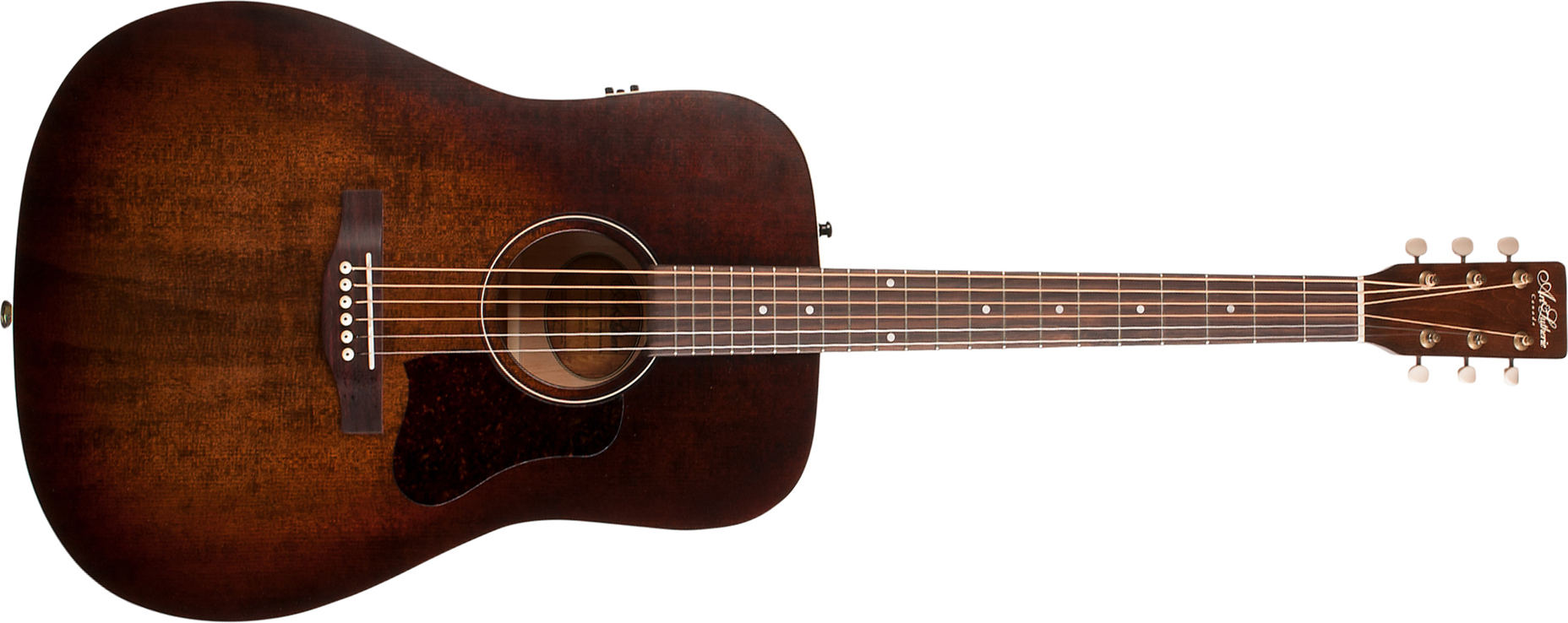 Art Et Lutherie Americana Presys Ii Dreadnought Cedre Merisier Rw - Bourbon Burst - Guitare Electro Acoustique - Main picture