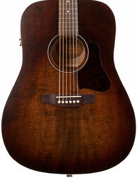 Guitare electro acoustique Art et lutherie Americana Dreadnought QIT - Bourbon burst