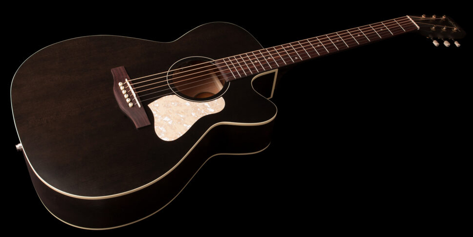 Art Et Lutherie Legacy Cw Presys Ii Concert Hall Cedre Merisier Rw - Faded Black - Guitare Electro Acoustique - Variation 2