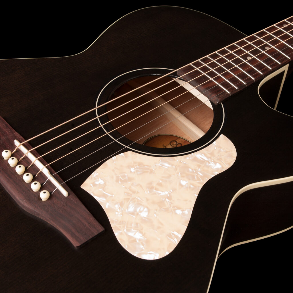Art Et Lutherie Legacy Cw Presys Ii Concert Hall Cedre Merisier Rw - Faded Black - Guitare Electro Acoustique - Variation 3