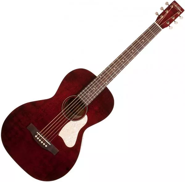 Guitare electro acoustique Art et lutherie Roadhouse Parlor A/E - Tennessee red