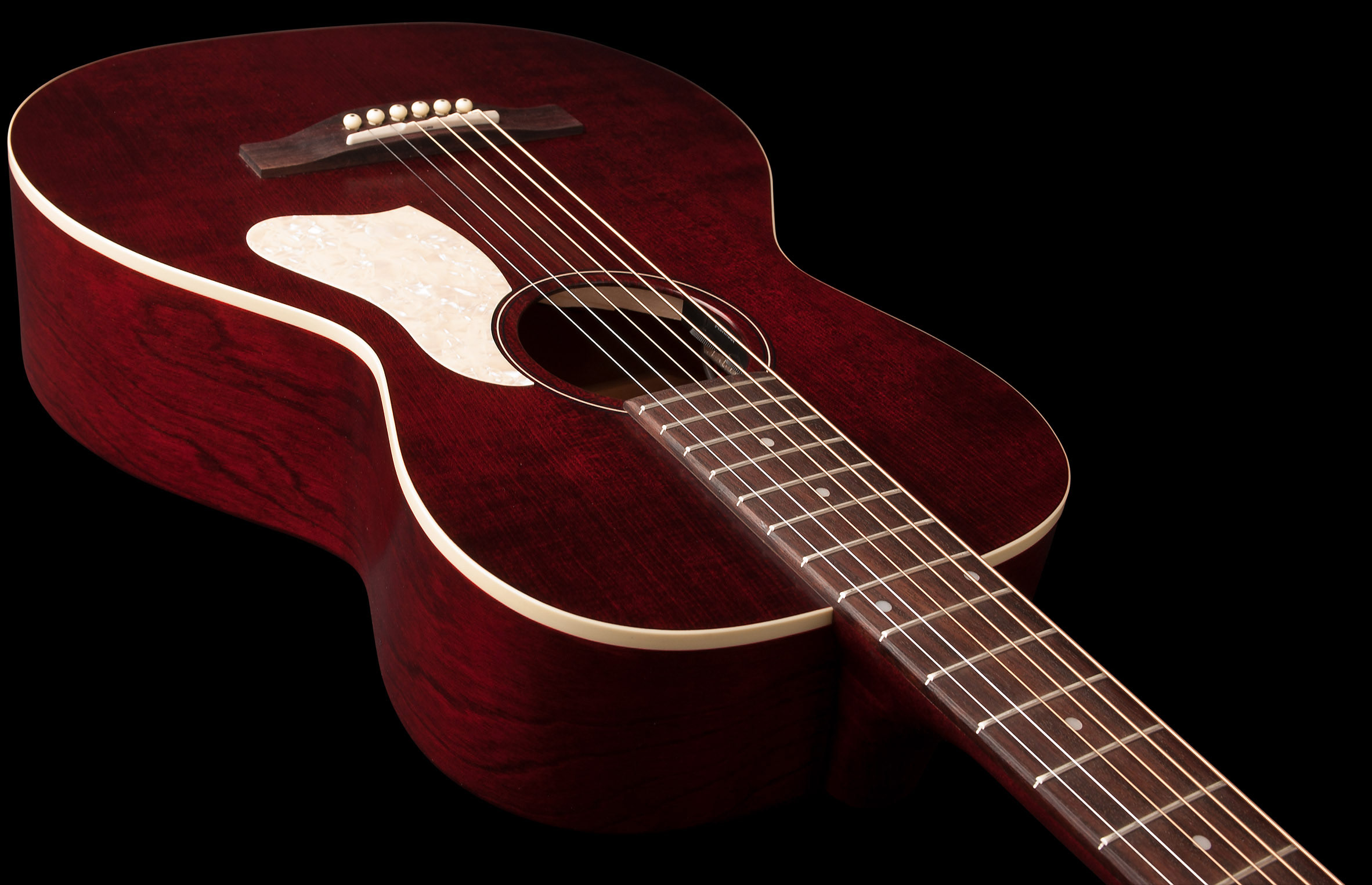 Art Et Lutherie Roadhouse Parlor A/e Epicea Merisier Rw - Tennessee Red - Guitare Electro Acoustique - Variation 2