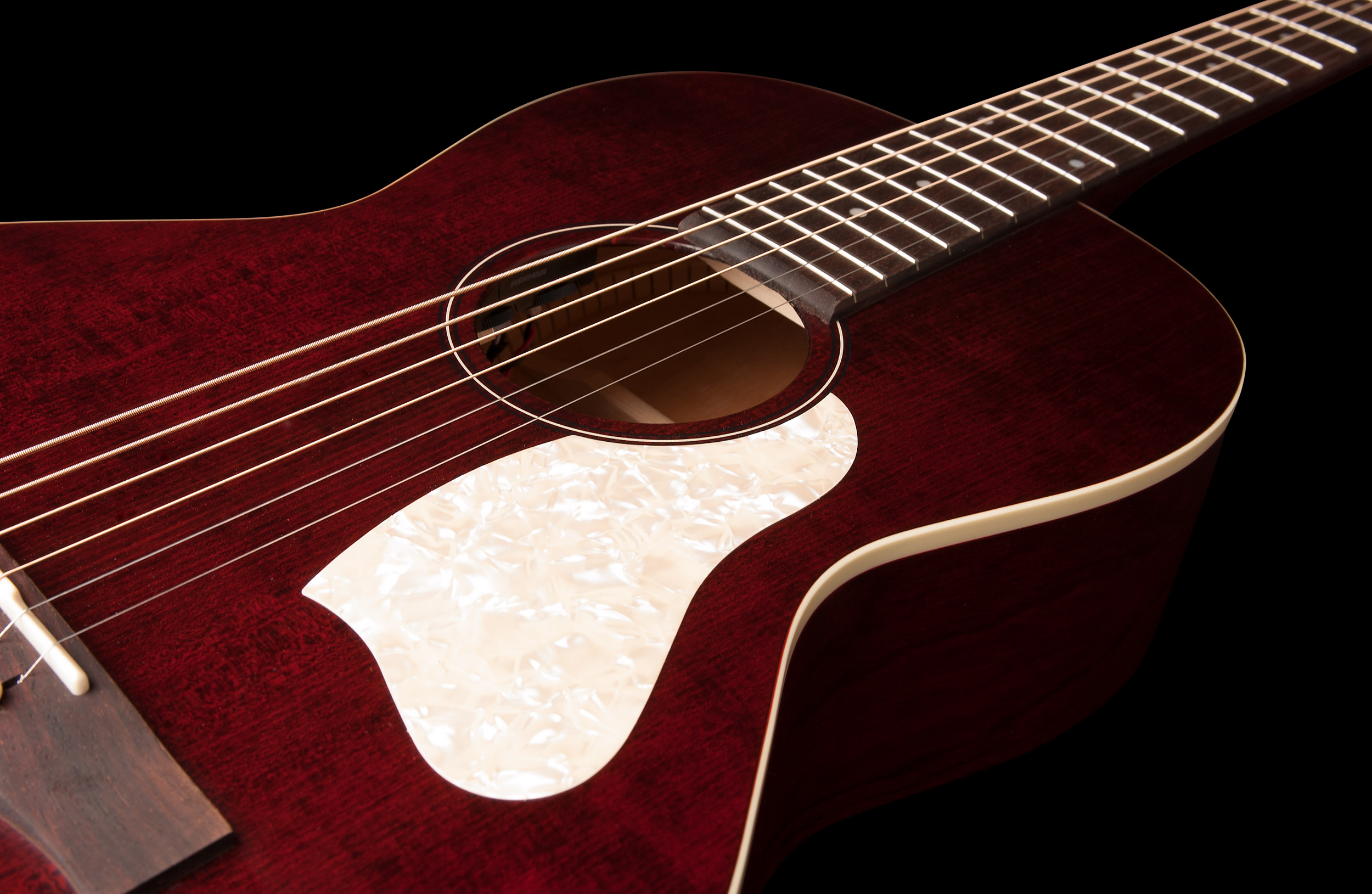 Art Et Lutherie Roadhouse Parlor A/e Epicea Merisier Rw - Tennessee Red - Guitare Electro Acoustique - Variation 3