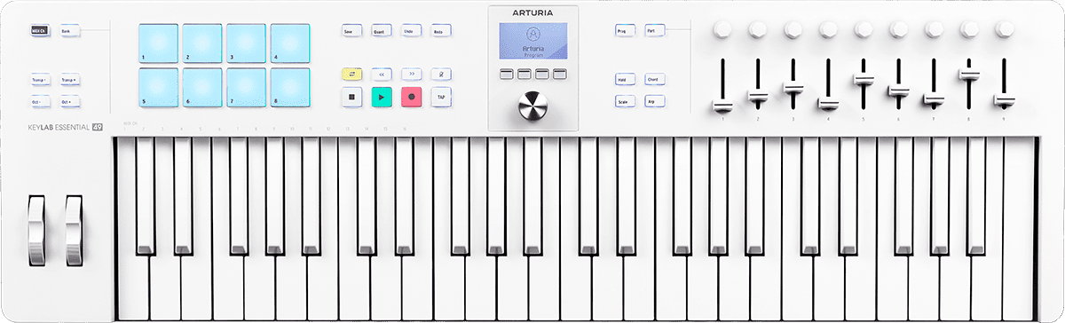 Arturia Keylab Essential 49 Mk3 Alpine White - Clavier MaÎtre - Main picture