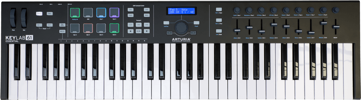 Arturia Keylab Essential 61 Black Edition - Clavier MaÎtre - Main picture