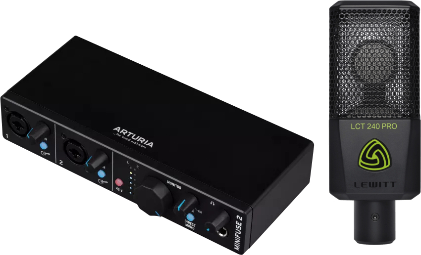 Arturia Minifuse 2 Bk  + Lct 240 Pro Bk - Pack Home Studio - Main picture