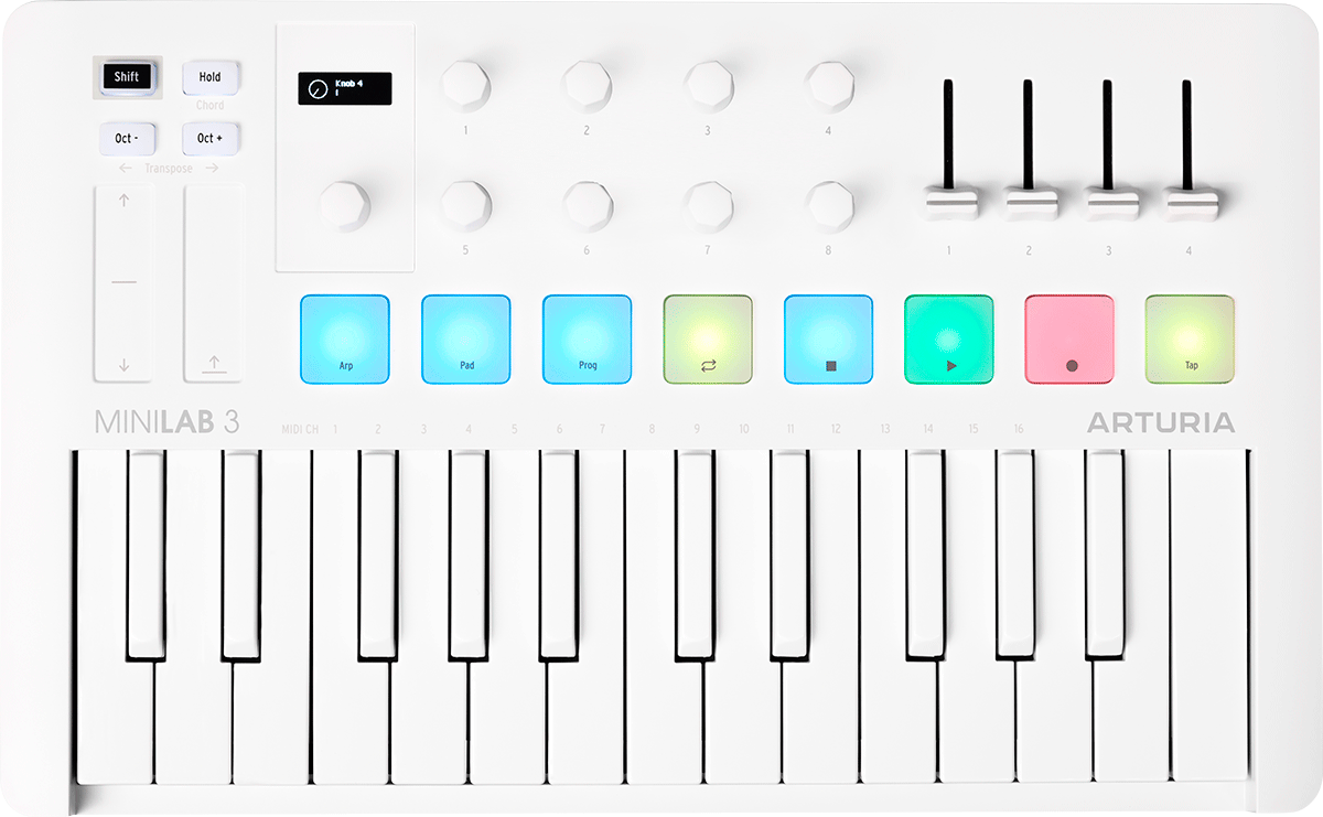 Arturia Minilab 3 Alpine White - Clavier MaÎtre - Main picture