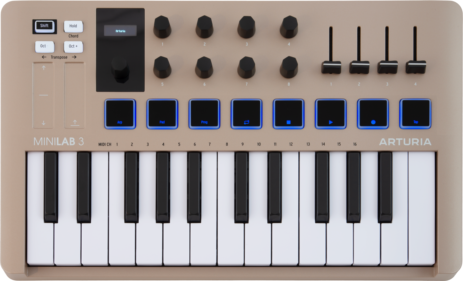 Arturia Minilab 3 Edition Champagne - Clavier MaÎtre - Main picture