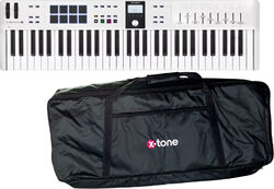 Pack clavier Arturia Keylab Essential 3 61  + Housse X-tone 61 notes - Blanc