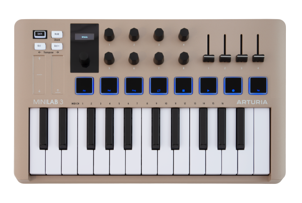 Arturia MiniLab 3 Champagne Edition Controller-keyboard