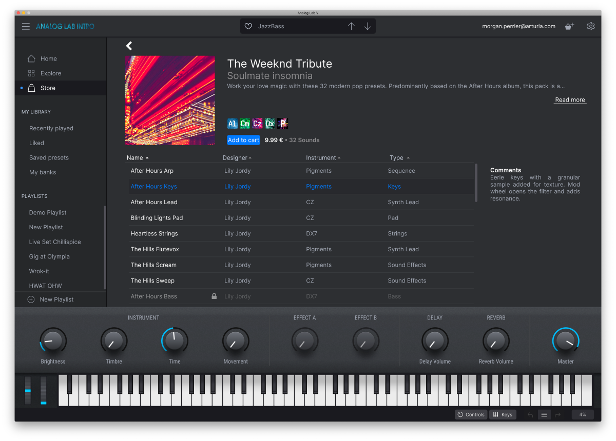 Arturia Suite Instruments V Collection 11 Intro Telechargeable - Plug-in Effet - Variation 7