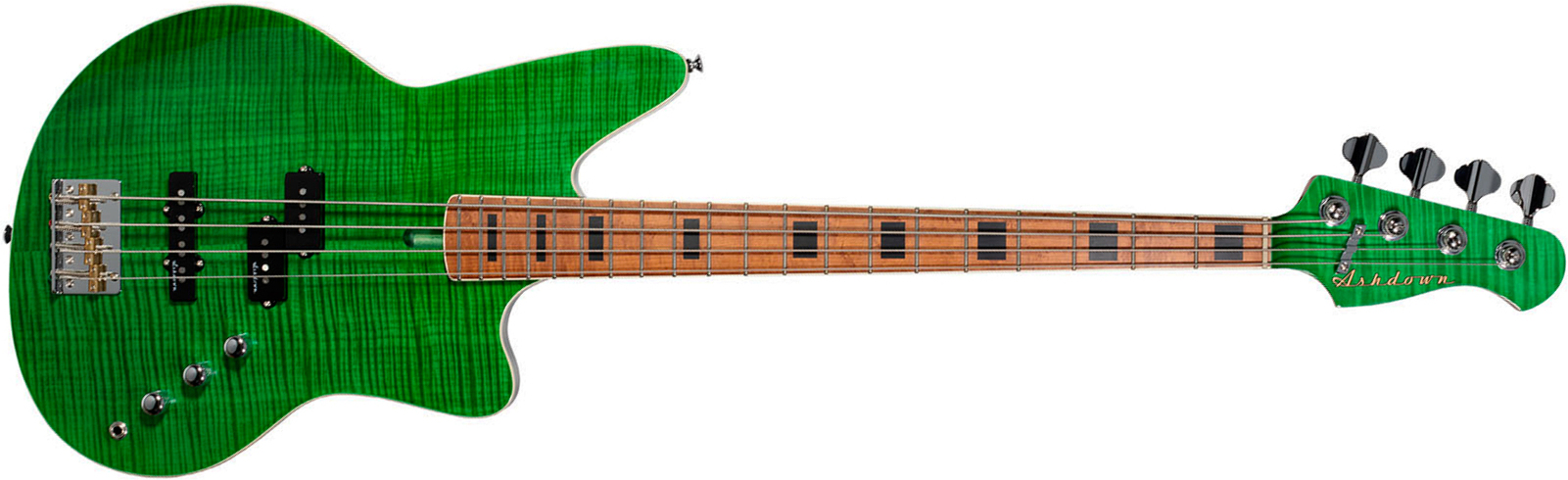 Ashdown The Saint Artisan Mn - Verdigris Flame - Basse Électrique Solid Body - Main picture
