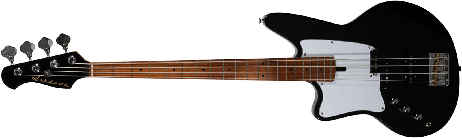 Ashdown The Saint Roasted Lh Gaucher Mn - Gloss Black - Basse Électrique Solid Body - Main picture