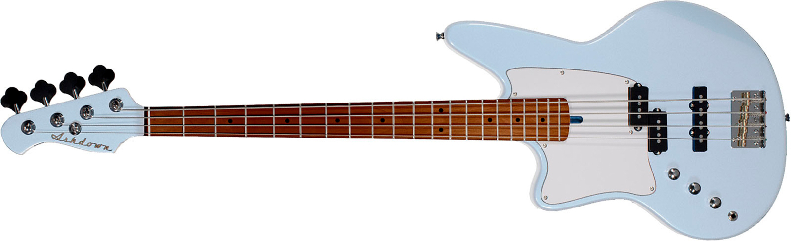 Ashdown The Saint Roasted Lh Gaucher Mn - Ice Blue - Basse Électrique Solid Body - Main picture