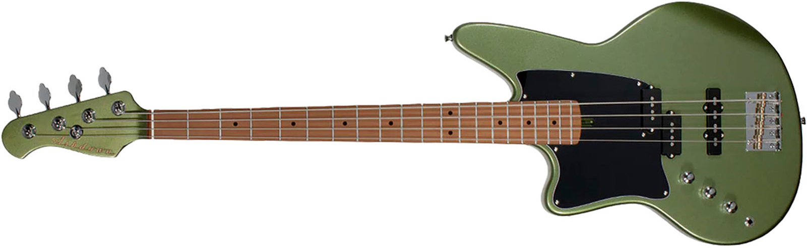 Ashdown The Saint Roasted Lh Gaucher Mn - Olive Green - Basse Électrique Solid Body - Main picture