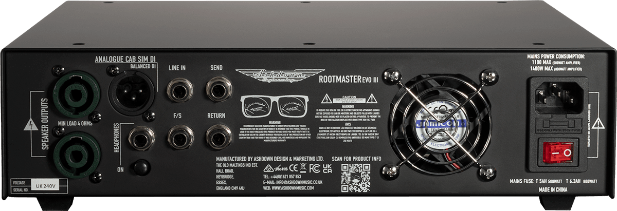 Ashdown Rootmaster Evo Iii Head 800w - TÊte Ampli Basse - Variation 1