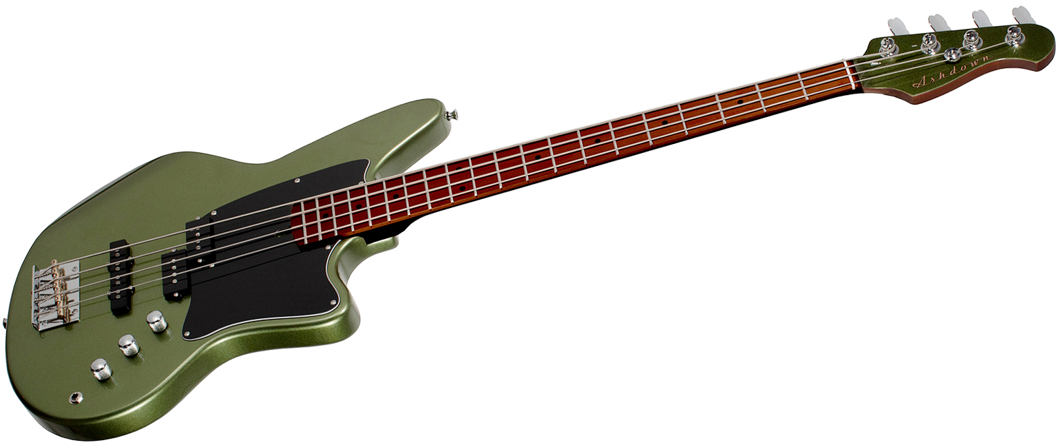 Ashdown The Saint Roasted Lh Gaucher Mn - Olive Green - Basse Électrique Solid Body - Variation 1
