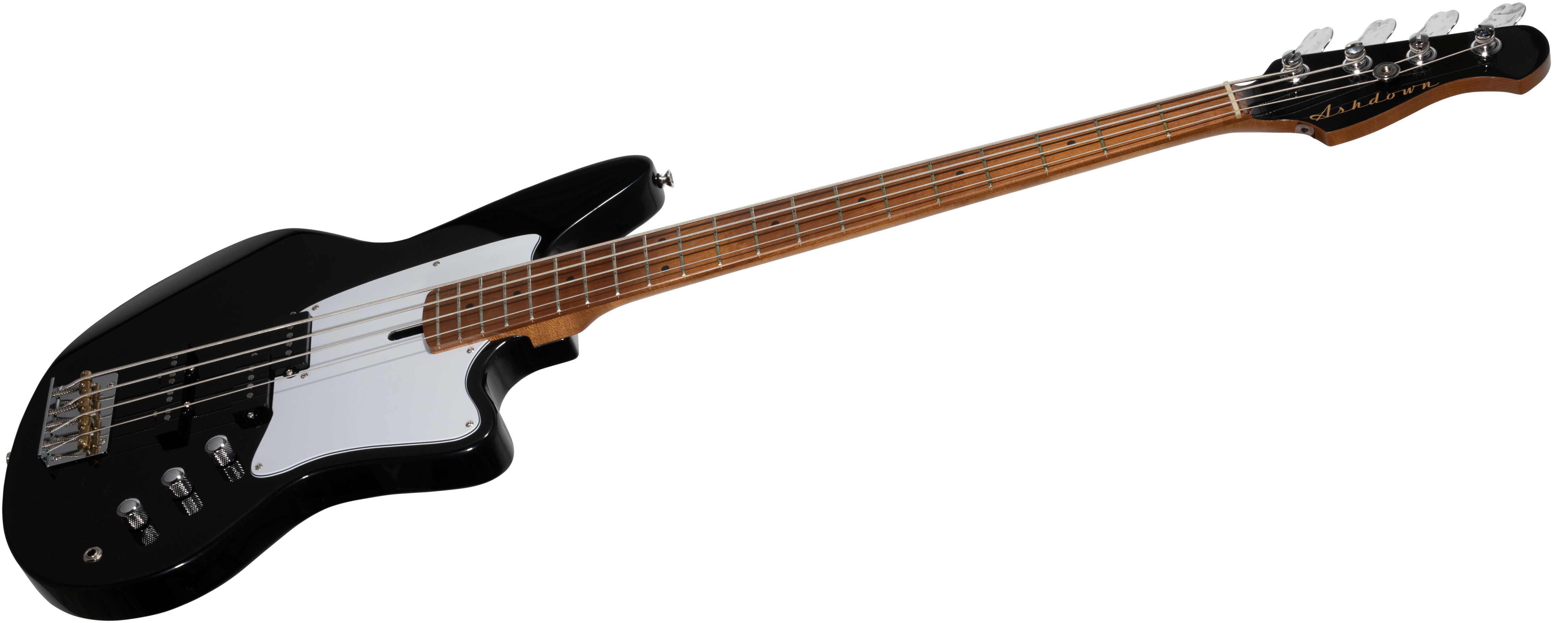 Ashdown The Saint Roasted Lh Gaucher Mn - Gloss Black - Basse Électrique Solid Body - Variation 2