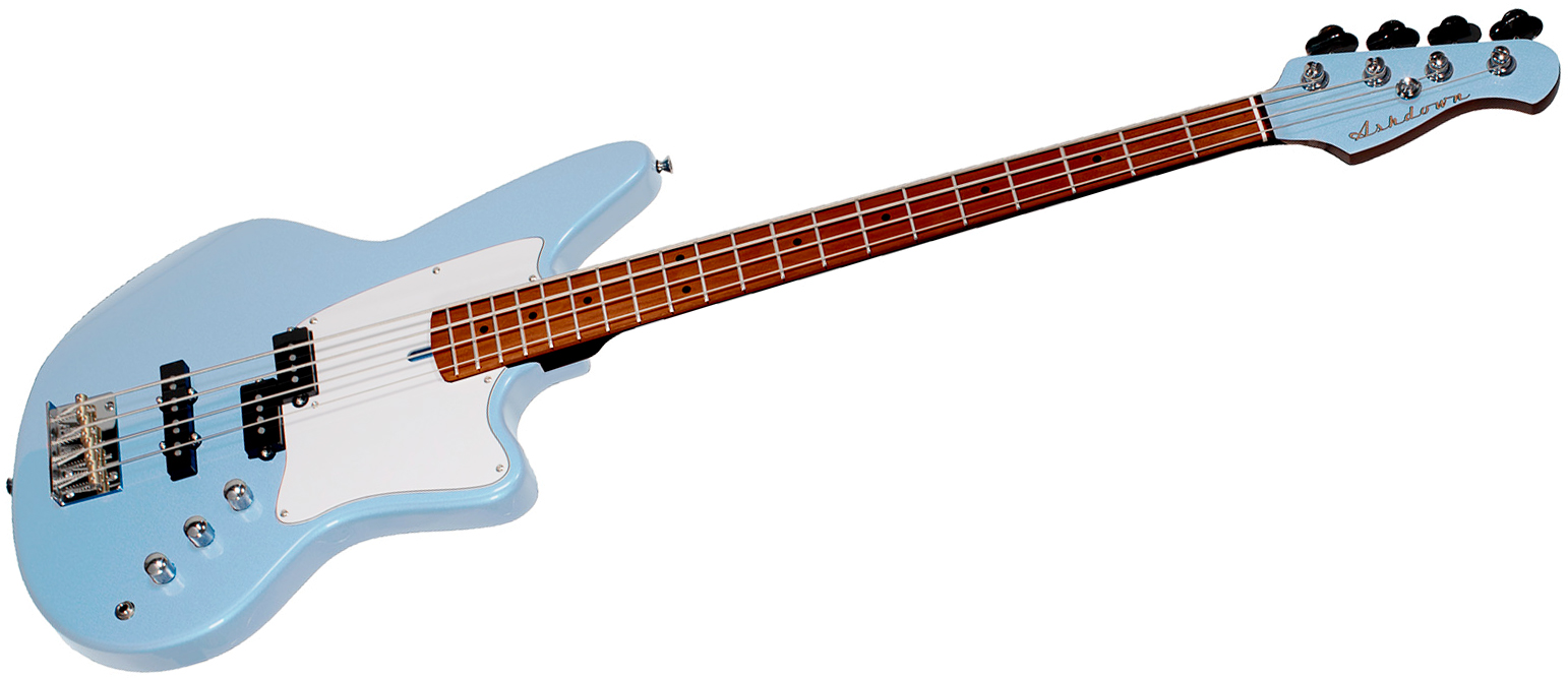 Ashdown The Saint Roasted Lh Gaucher Mn - Ice Blue - Basse Électrique Solid Body - Variation 2