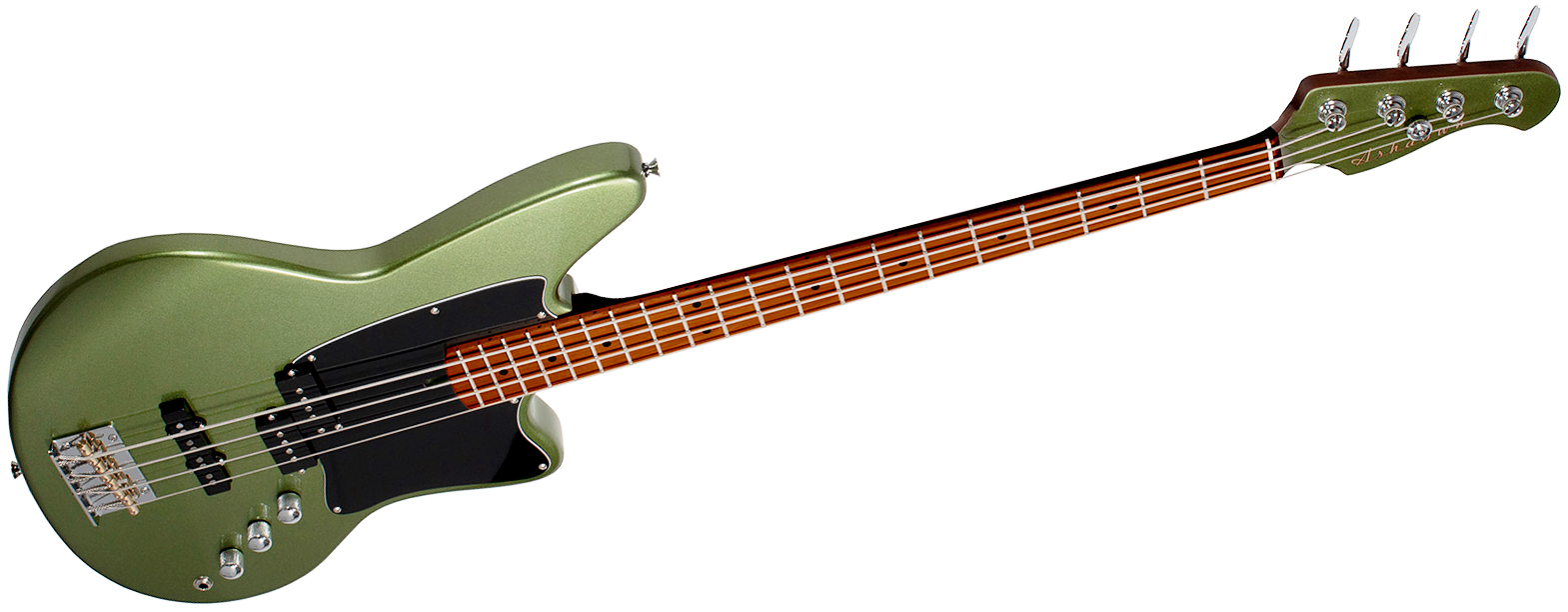 Ashdown The Saint Roasted Lh Gaucher Mn - Olive Green - Basse Électrique Solid Body - Variation 2