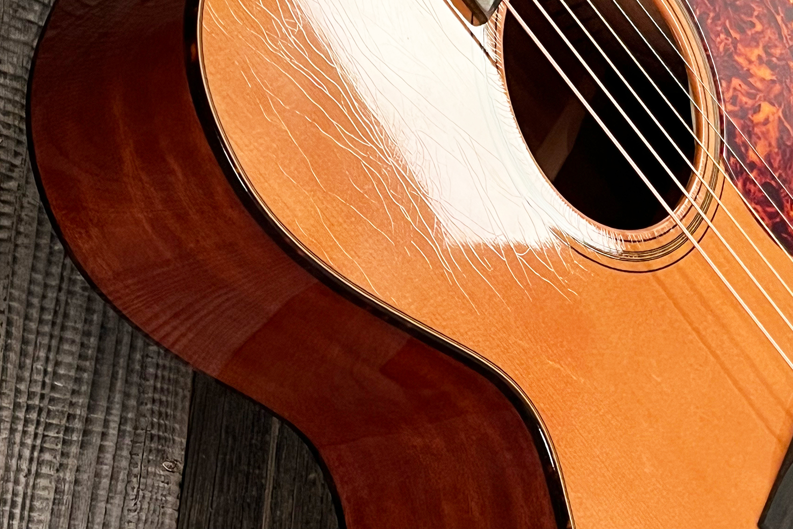 Atkin Essential 000 Shsc Epicea Acajou Eb #3871 - Aged Natural - Guitare Folk - Variation 11