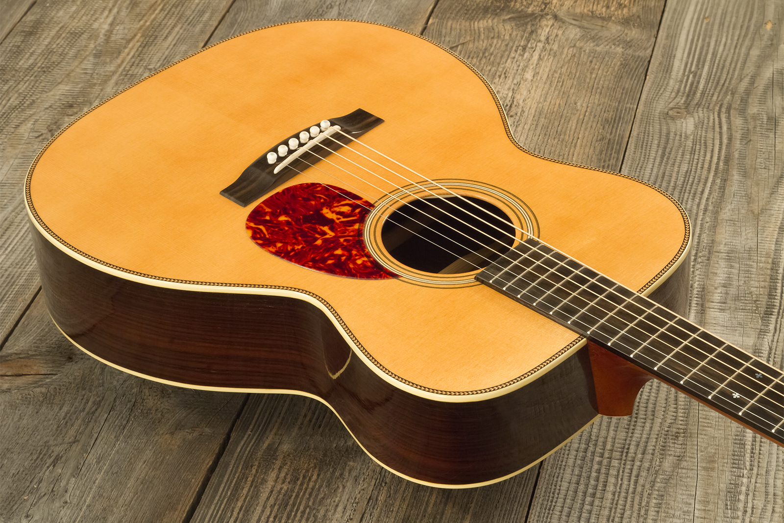 Atkin Om37 Orchestra Model Epicea Palissandre Eb #3558 - Aged Natural - Guitare Folk - Variation 2