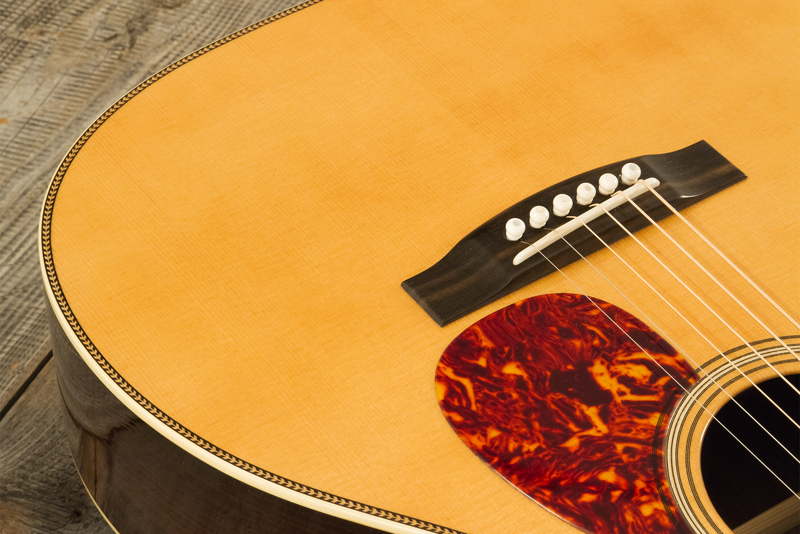 Atkin Om37 Orchestra Model Epicea Palissandre Eb #3558 - Aged Natural - Guitare Folk - Variation 4