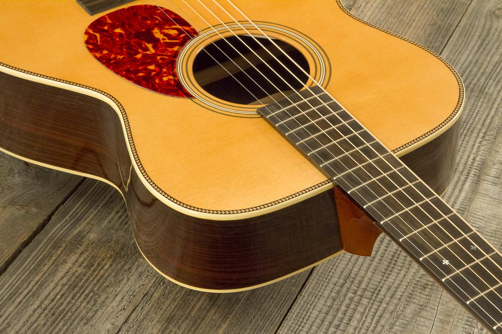 Atkin Om37 Orchestra Model Epicea Palissandre Eb #3558 - Aged Natural - Guitare Folk - Variation 5