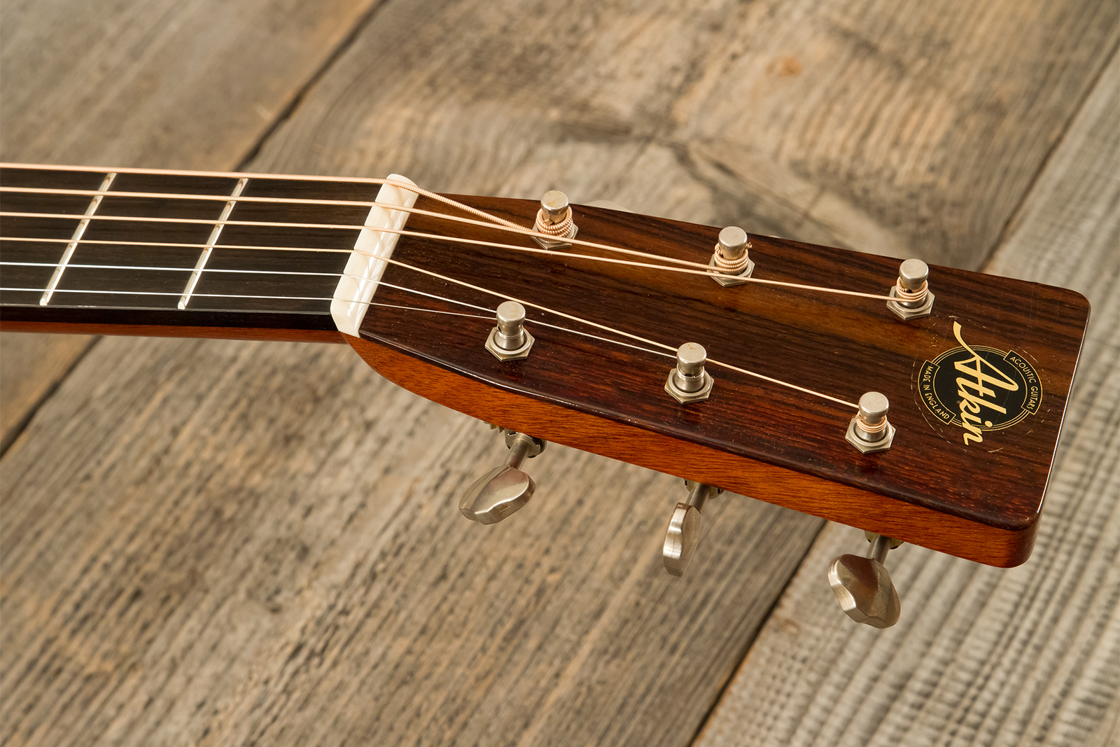 Atkin Om37 Orchestra Model Epicea Palissandre Eb #3558 - Aged Natural - Guitare Folk - Variation 7