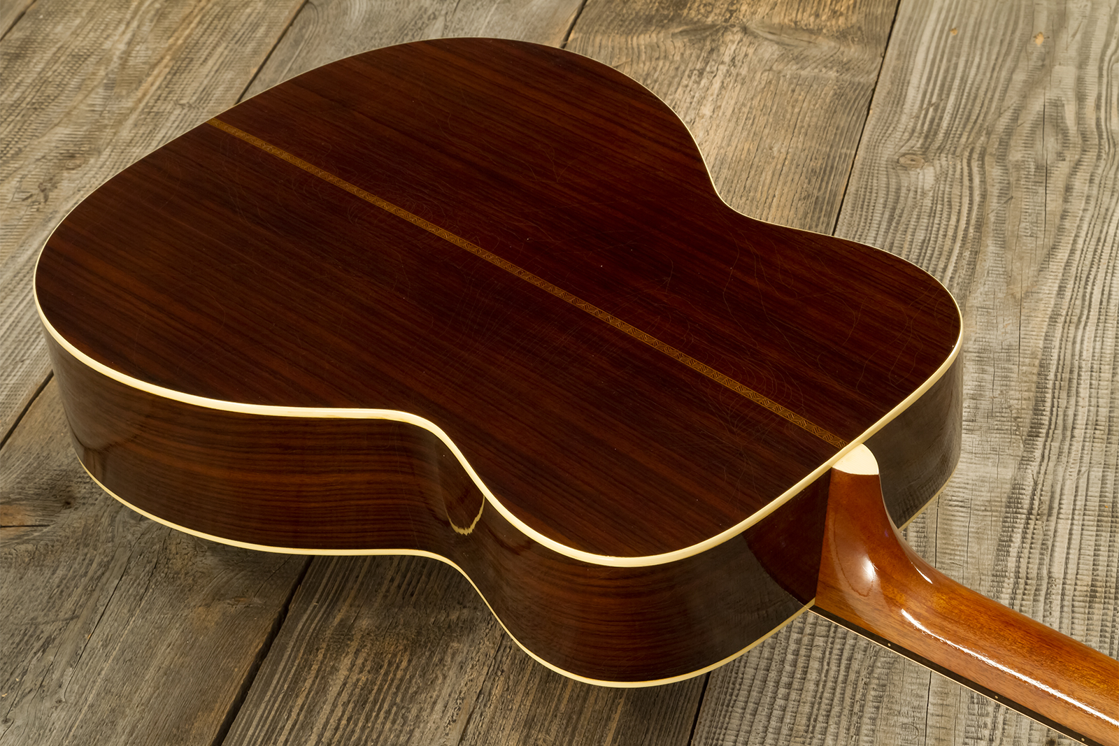 Atkin Om37 Orchestra Model Epicea Palissandre Eb #3558 - Aged Natural - Guitare Folk - Variation 8