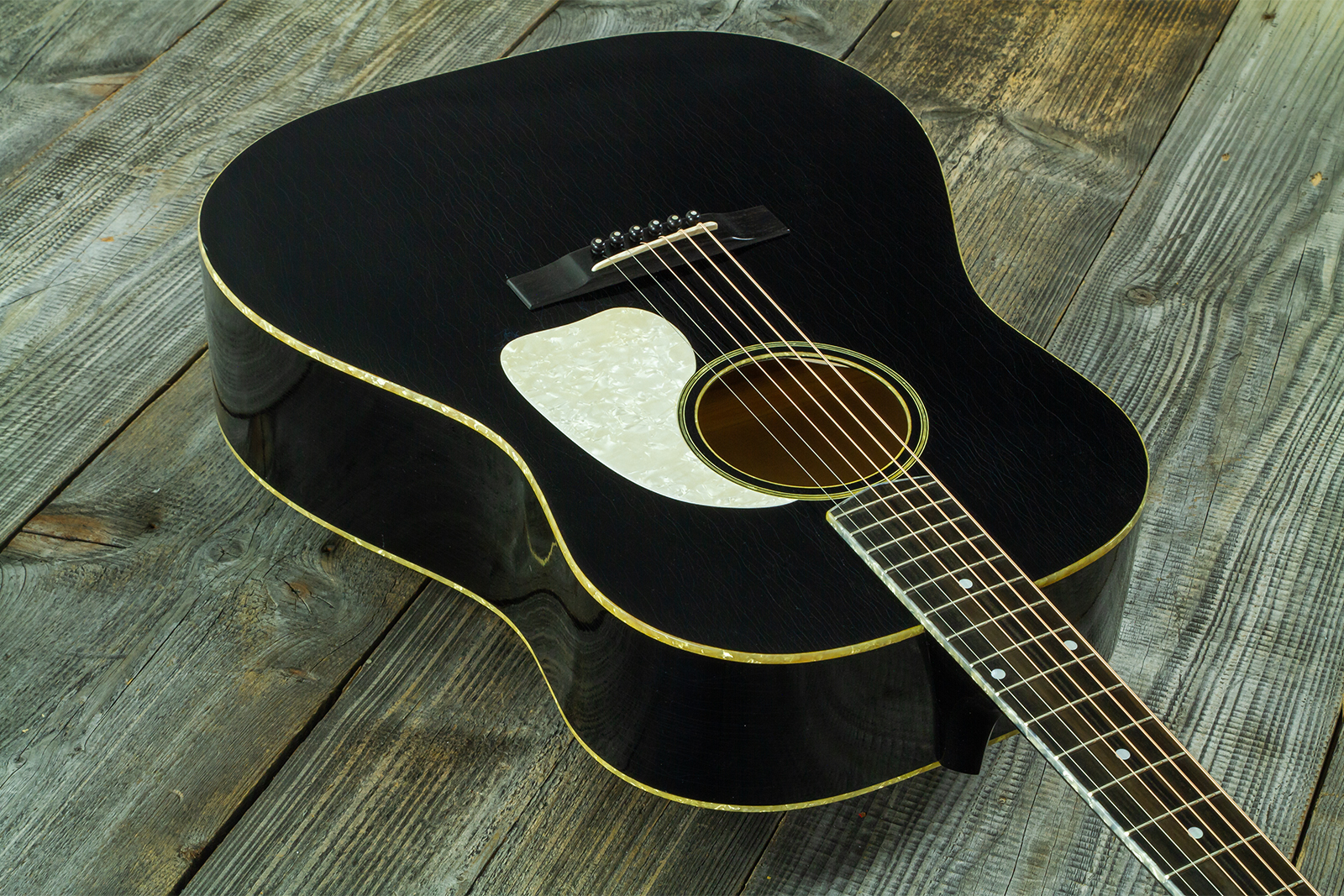 Atkin The Forty Three Dreadnought Shsc Epicea Erable Eb - Aged Black Pearl - Guitare Folk - Variation 2