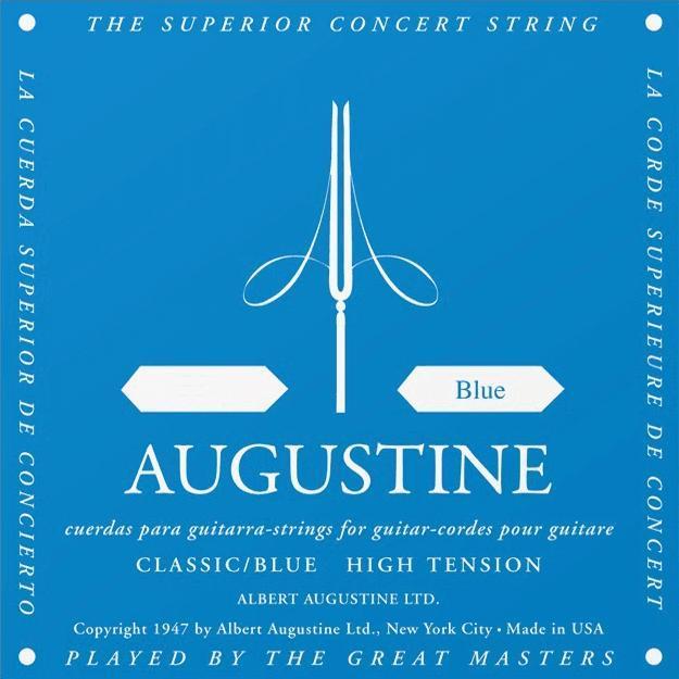 Cordes guitare classique nylon Augustine SOL 3 Bleu Standard - Corde au détail