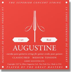 Cordes guitare classique nylon Augustine Classic Red Tension Normale - Jeu de 6 cordes