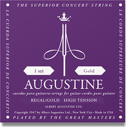 Cordes guitare classique nylon Augustine Regal Gold Fort / Nylon Clair-File Gold - Jeu de 6 cordes