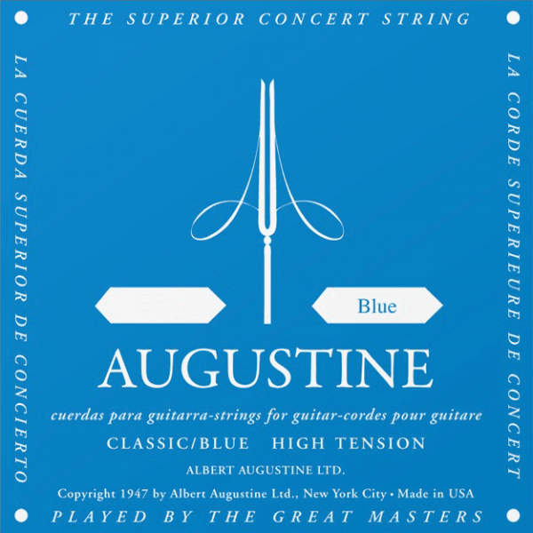 Cordes guitare classique nylon Augustine SI 2 Bleu Standard - Corde au détail