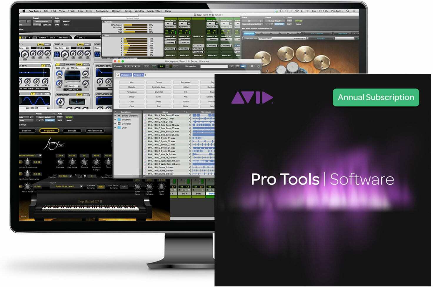 Avid Avid Pro Tools – Annual Subscription – Institutional - Logiciel Protools Avid - Main picture