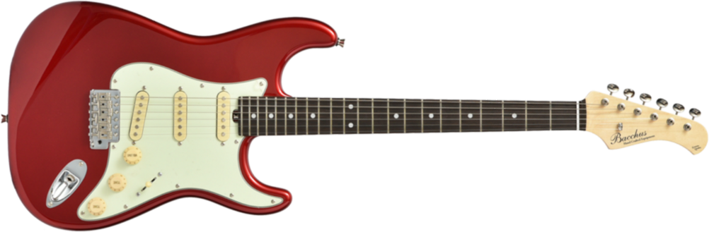 Bacchus Global Bst 650b - Candy Apple Red - Guitare Électrique Forme Str - Main picture