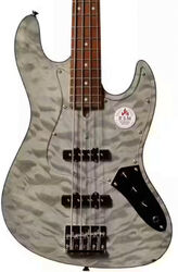 Basse électrique solid body Bacchus Japan Tune Up JT WL4-QM RSM/M - Charcoal Gray Satin