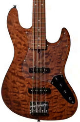 Basse électrique solid body Bacchus Japan Tune Up JT WL4-QM RSM/M - Brown Satin