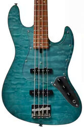 Basse électrique solid body Bacchus Japan Tune Up JT WL4-QM RSM/M - Aqua Marine Blue Satin