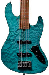 Japan Tune Up JT WL5-QM-AC RSM/M (5-String) - aqua marine blue satin