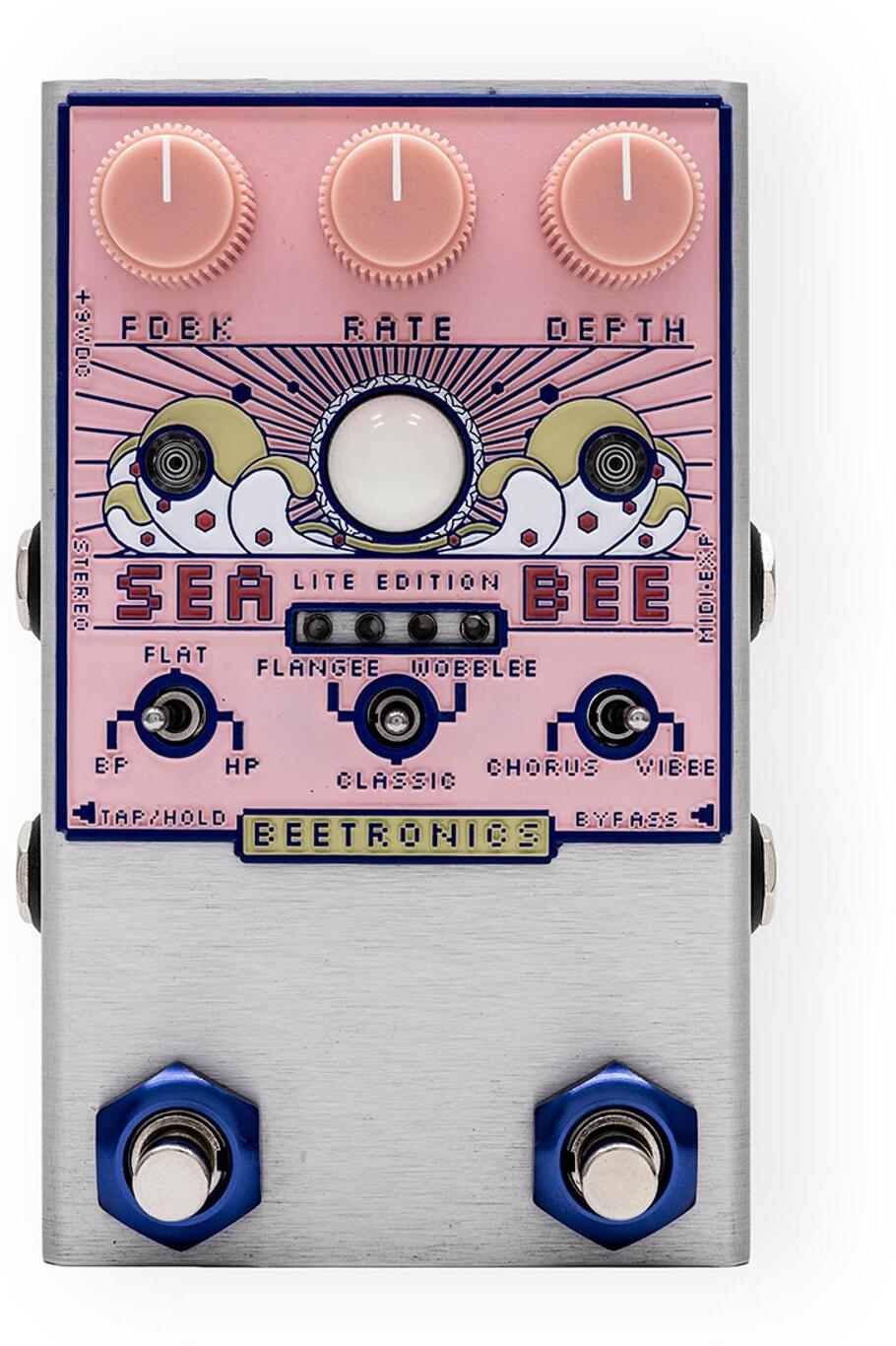 Beetronics Seabee Lite Pink Chorus - PÉdale Chorus / Flanger / Phaser / Tremolo - Main picture