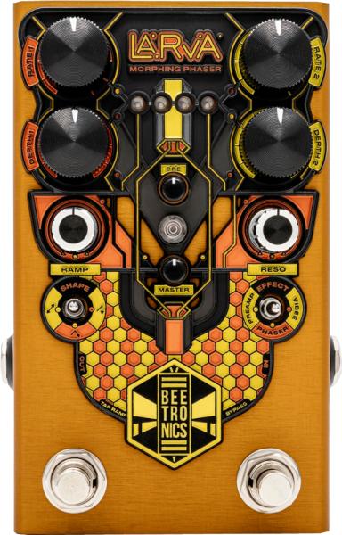 Beetronics Larva Morphing Phaser Reverb, delay & echo effect pedal