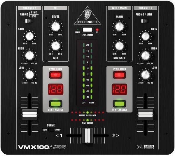 Table de mixage dj Behringer VMX1000 USB