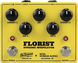 Pédale chorus / flanger / phaser / tremolo Benson amps Florist Modulation Ltd - Yellow