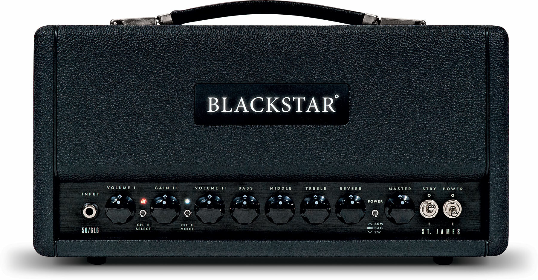 Blackstar St James 6l6h Head 50/5/2w Black - Ampli Guitare Électrique TÊte / PÉdale - Main picture