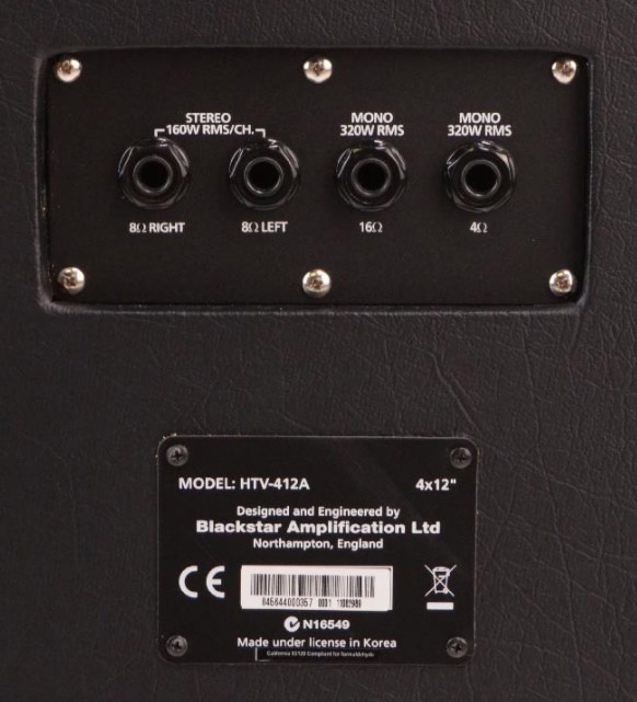 Blackstar Ht 412a Mkii Venue 320w 4x12 4/16 Ou 2x8-ohms Stereo Pan Coupe - Baffle Ampli Guitare Électrique - Variation 2