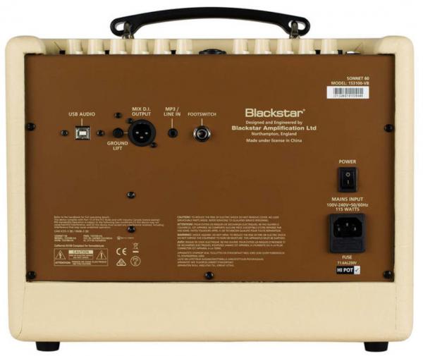 Combo ampli acoustique Blackstar Sonnet 60 Acoustic Amplifier - Blonde